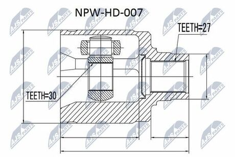 NPW-HD-007 NTY  Шарнир равных угловых скоростей
