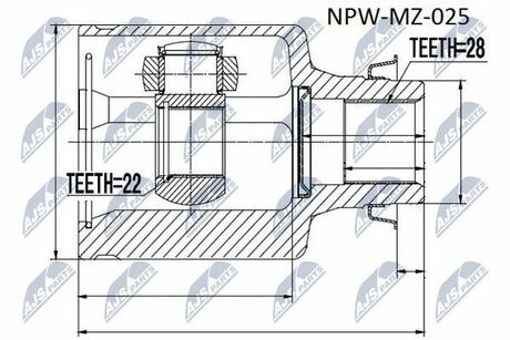 NPW-MZ-025 NTY  Шарнир равных угловых скоростей