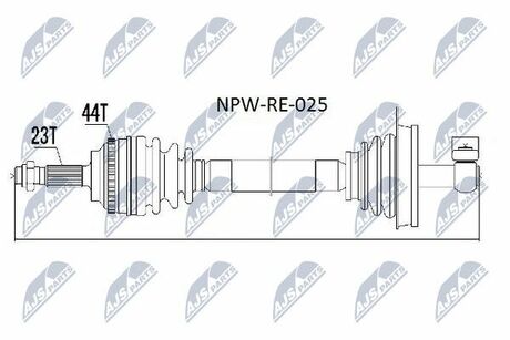 NPW-RE-025 NTY  Полуось