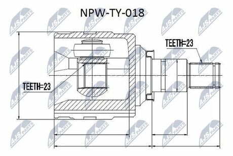 NPW-TY-018 NTY  Шарнир равных угловых скоростей