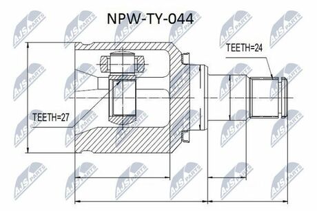 NPW-TY-044 NTY  Шарнир равных угловых скоростей