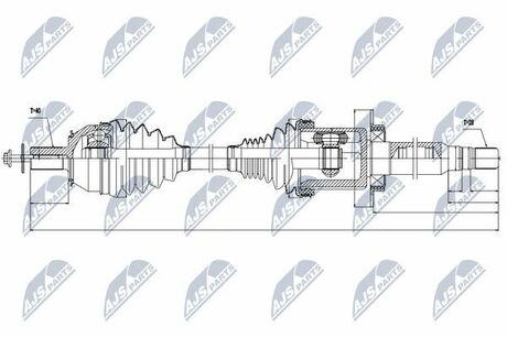 NPW-VV-026 NTY  ПОЛУОСЬ