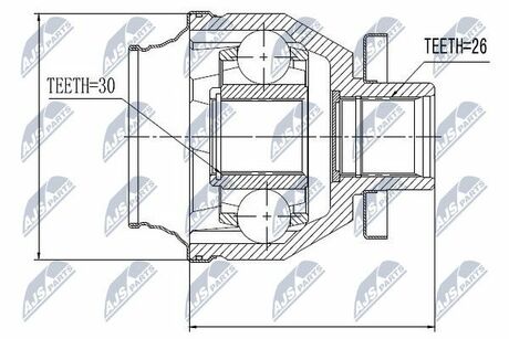 NPW-VW-014 NTY  Шарнир равных угловых скоростей