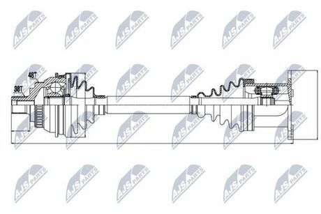 NPW-VW-036 NTY  Полуось