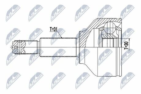 NPZ-FR-053 NTY  ШАРНИР РАВНЫХ УГЛОВЫХ СКОРОСТЕЙ