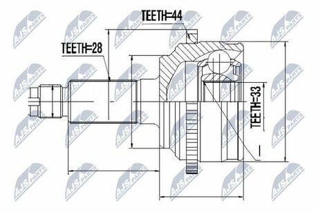 NPZ-MZ-054 NTY  Шарнир равных угловых скоростей