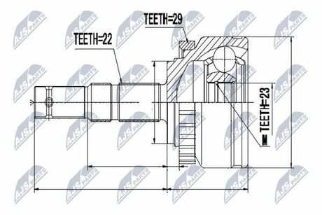 NPZ-PL-015 NTY  Шарнир равных угловых скоростей