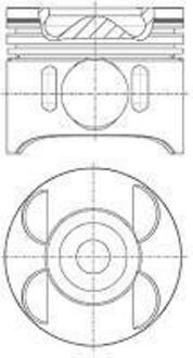 87-428707-00 NURAL Поршень двигуна MB 88.5 OM646.986 (вир-во NURAL)