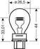 3757AK OSRAM Лампа розжарювання P27/7W 12V W2,5x16q (фото 2)