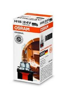 64177 OSRAM Лампа H15 20/60W 24V PGJ23T-1 OSRAM 64177 оригінальна запчастина