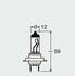64210-01B OSRAM Лампа розжарювання H7 12V 75/70W P43T 1шт блистер (Ближ) (фото 3)