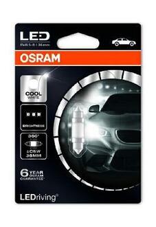 6498CW-01B OSRAM Лампа світлодіодна C5W LED 12V 1W 6000K 36MM SV8,5