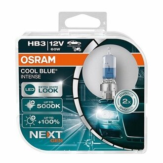 9005CBN-HCB OSRAM Лампа фарная 60W 12V P20D COOL BLUE INTENSE Next Gen компл. (пр-во )