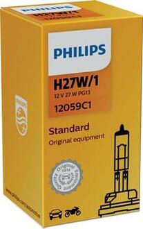 12059C1 PHILIPS Лампа розжарювання H27w/112v 27w Pg13(вир-во Philips)