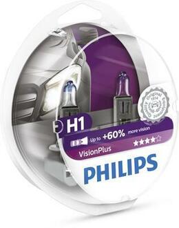12258VPS2 PHILIPS Лампа розжарювання H1visionplus12v 55w P14,5s(вир-во Philips)