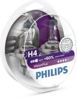 12342VPS2 PHILIPS Лампа розжарювання H4VisionPlus12V 60/55W P43t-38 (вир-во Philips)