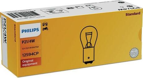 12594CP PHILIPS Лампа розжарювання P21/4w12v 21/4w Baz15d(вир-во Philips)
