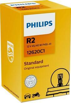 12620C1 PHILIPS Лампа накалу R2 12V 45/40W P45t-41 STANDARD (вир-во Philips)