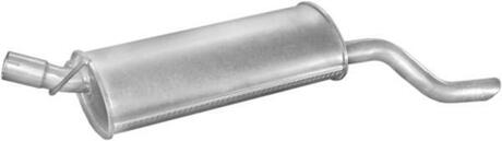 17182 POLMOSTROW Глушитель алюм. сталь, задн. часть Opel Kadett E, Combo 85-93 1.3/1.6/1.7D (17.1