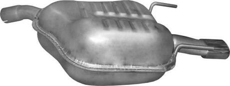 17636 POLMOSTROW Глушитель алюм. сталь, задн. часть Opel Vectra C 1.9 CDTi (17.636)