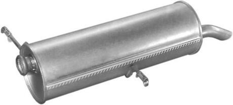 19408 POLMOSTROW Глушитель (задняячасть) алюминизированная сталь Peugeot 307 1.4, 1.6 (02-04) (19