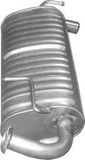 2558 POLMOSTROW Глушитель алюм. сталь, задн. часть Suzuki Jimny 1.3 Off-Road 4WD 08/05- (25.58)