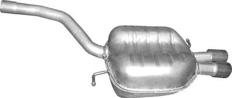 30.53 POLMOSTROW Глушитель алюм. сталь, задн. часть VW Passat 2.0 TDi Turbo Diesel 06/05-11/10 ()