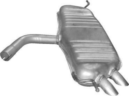 30.617 POLMOSTROW Глушитель, алюм. сталь, задн.часть VW Golf V 2.0 SDi Diesel hatchback 01/04-11/08 ()