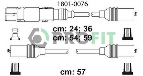 1801-0076 PROFIT Комплект кабелів високовольтних