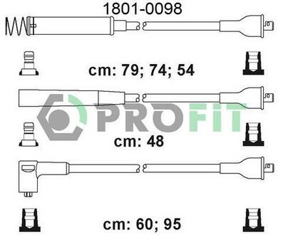 1801-0098 PROFIT Комплект кабелів високовольтних