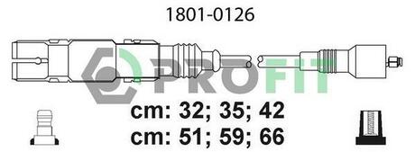 1801-0126 PROFIT Комплект кабелів високовольтних