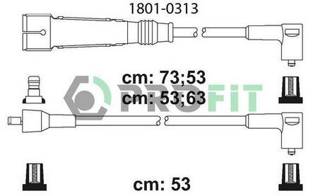1801-0313 PROFIT Комплект кабелів високовольтних