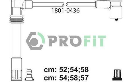 1801-0436 PROFIT Комплект кабелів високовольтних
