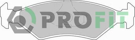 5000-0206 PROFIT Комплект тормозных колодок, дисковый тормоз