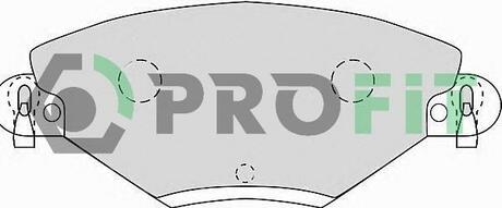 5000-1411 PROFIT Комплект тормозных колодок, дисковый тормоз