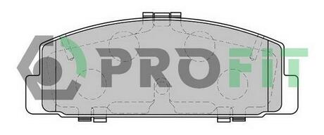 5000-1721 PROFIT Комплект тормозных колодок, дисковый тормоз