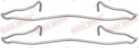 109-1057 QUICK BRAKE Комплект прижимних планок гальмівного супорту QUICK BRAKE 109-1057