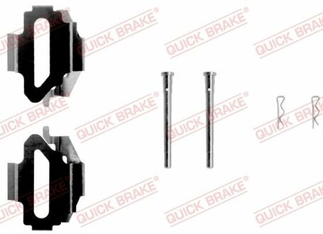 109-1168 QUICK BRAKE Комплект прижимних планок гальмівного супорту QUICK BRAKE 109-1168