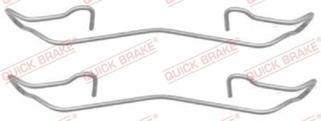 109-1187 QUICK BRAKE Комплект прижимних планок гальмівного супорту QUICK BRAKE 109-1187