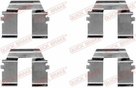 109-1232 QUICK BRAKE Комплект прижимних планок гальмівного супорту QUICK BRAKE 109-1232