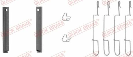 109-1280 QUICK BRAKE Комплект прижимних планок гальмівного супорту QUICK BRAKE 109-1280
