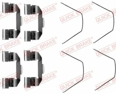 109-1607 QUICK BRAKE Комплект прижимних планок гальмівного супорту QUICK BRAKE 109-1607