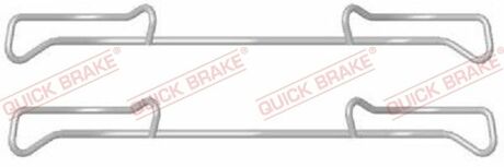 109-1678 QUICK BRAKE Комплект прижимних планок гальмівного супорту QUICK BRAKE 109-1678