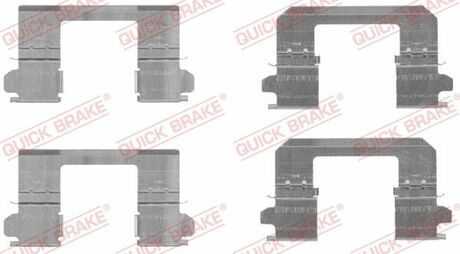 109-1736 QUICK BRAKE Комплект прижимних планок гальмівного супорту QUICK BRAKE 109-1736