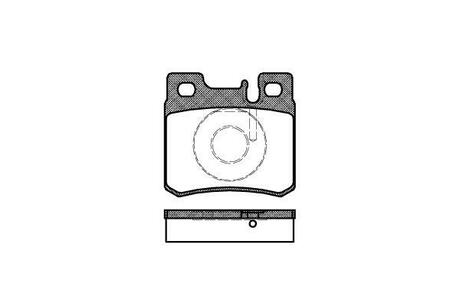 0282.20 REMSA Комплект тормозных колодок, дисковый тормоз