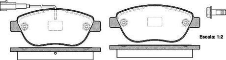 0859.11 REMSA Комплект тормозных колодок, дисковый тормоз