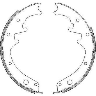 4658.00 REMSA JEEP Колодки гальмівні барабанні CHEROKEE (XJ) 2.1 TD 89-