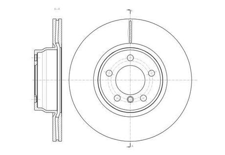 61452.10 REMSA BMW Диск тормозной передний 3 F30,4 Gran Coupe/ F36 13-