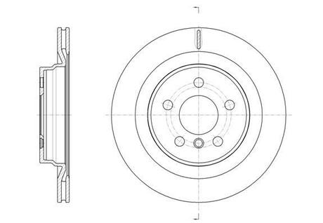 61632.10 REMSA BMW Диск тормозной задній 1/F40, X1/F48