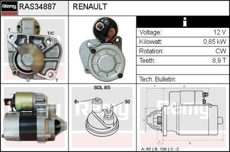 RAS34887 REMY Стартер